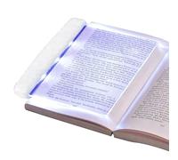 Lightwedge Book Light,Lampe de Lecture à LED,Lampe Livre à LED,Panneau de Lampe de Lecture à Del,Lightwedge Reading Light,Bright Light Lamp Board pour Lecture de Nuit au Lit,Cadeaux Enfants,Blanc