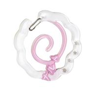 Lightweight Acrylique Carabiner Keychain Backpack Pendant Handbook Decoration Gift Unique For Student Office Travailleurs De Bureau Nouveauté Cariot Animé