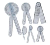 Lightweight and ABS Clear Ruler Protractor with Easy Read Scale for Medicinal Professional in Rehabilitation Centers Physical Therapies Instrument