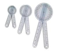 Lightweight and ABS Clear Ruler Protractor with Easy Read Scale for Medicinal Professional in Rehabilitation Centers Physical Therapies Instrument