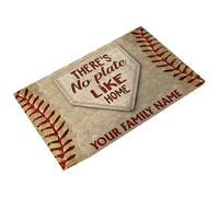 Lightweight Door Mat - Washable Floor Mat ¦ Floor Rug with Baseball Design, Non Slip Doormat for Welcome Entryway, Home Accessory Door Rug, Entryway Mats for Front Porch Display