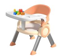 Lightweight Feeding Chair for Baby, Multifunctional Babies Seat with Music, Small Household Stool for Study, Camping, Lawn, Beach & Travel, 38.5x34x33cm