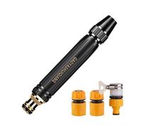 Lightweight Hose Nozzle, High-Pressure Adjustable Tool, 6.46-Inch Sprayer with Leak-Proof Seal, Sturdy Aluminum Alloy, Powerful Cleaning Wand with Industrial Style, Car Wash Gear for Bicycles