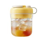 Lightweight Ice Cup, Portable Travel Bottle, 3.7x5 Inches Ice Maker with Straw Lid, Quick Release Flask Mold, Party Bottle with Modern Design, Refresh Accessory for Sports Party