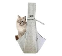 Lightweight Sling Bag for Pets, Adjustable Camping Pet Carrier, Portable Travel Pet Sling Bag, Comfortable Secure Pet Carrier Sling Bag 9.84x11.81x0.79 for Walking, Traveling, Camping (Blue, Gray)