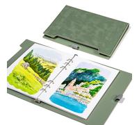 Lightwish Carnet à l‘Aquarelle - Papier 100% Coton 300 g/m², Presse à Chaud, Sans Acide - 20 Feuilles - 23.5 x 16 cm - Pour Artistes, Étudiants & Adultes