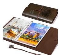 Lightwish Carnet de Croquis à l'Aquarelle - Papier 100% Coton 300 g/m², Pressé à Froid et Sans Acide - 20 Feuilles - Format 23.5 x 16 cm - Pour Artistes, Étudiants et Adultes