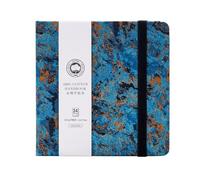 Lightwish Journal aquarelle carré, 100 % coton, 300 g/m², sans acide, 24 feuilles de croquis aquarelle presse à froid pour artistes, adultes, étudiants, 16,29 x 16,29 cm (bleu ciel étoilé)