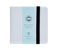 Lightwish Journal aquarelle carré, 100 % coton, 300 g/m², sans acide, 24 feuilles de papier aquarelle presse à chaud pour artistes, adultes, étudiants, 12 x 12 cm