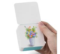 Lightwish Mini carnet de croquis aquarelle 6,6 x 6,6 cm Presse à froid 300 g/m²/63,5 kg, format de voyage portable déchirable carrée, carnet de croquis carré aquarelle