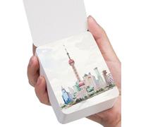 Lightwish Papier aquarelle 100 % coton sans acide Cold Press Carnet de croquis aquarelle 60 feuilles 6,6 × 8,3 cm Papier collé des deux côtés