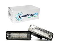 LIGHTWORLD24 Éclairage de plaque LED, ampoules pour plaque d'immatriculation, 18 x SMD CanBus sans erreur, 6000K blanc froid xenon, lot de 2, pour G-O-L-F 4 5 6 7