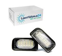 LIGHTWORLD24 Éclairage LED plaque immatriculation, ampoules CanBus 6000K xénon pour Merc-edes C-Klasse W203 2000-2007, 4 portes berline, 2 pièces