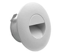 LIGHTWORLD24 LED lumière d'escalier en aluminium 230V 2W applique murale pour boîte d'encastrement, luminaire d'escalier mural IP65 étanche, blanc neutre 180lm, 1 pièce
