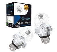 LIGHTWORLD24 Lot de 2 ampoules halogènes Bilux 12V 45/40W P45t R2 G40 - Ampoule phare avant pour moto, scooter, voiture - Lampe de rechange haute performance
