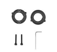 LIGHUFEIC Lot de 2 pinces de fixation pour chaise de bureau coulée, vérin à gaz - 28 mm - Économiseur de chaise en acier inoxydable, hauteur réglable