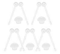 LIGIGWASH 1 boîte Kit Boucles Oreilles Invisibles Résine Transparente Tiges Confortables Durables Bouchons Anti-allergiques Discrets pour Hommes et Femmes Accessoires Piercing Oreille