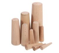 LIGIGWASH 10 Pièces Bouchons en Bois Coniques pour Bateaux, Bouchons d'urgence en Bois Tendre, Accessoires Marins pour Yachts et Sorties Quotidiennes
