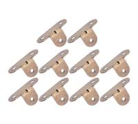 LIGIGWASH 10 Pièces Connecteur Angle Meuble Laiton Épais Équerre Renforcée pour Étagères Supports Angle T Lot de Fixation Stable et Discrète