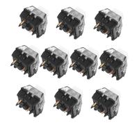 LIGIGWASH 10 Pièces Gaming Keyboard Mechanical Switches Clicky Tactile Computer Accessory Low-Noise Replacement for Typing and Gaming