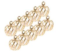 LIGIGWASH 10 pièces Lot de Charms Lanternes Creuses Alliage pour Fabrication de Bijoux DIY Perles pour Bracelet Collier et Boucles Oreilles Accessoires Créatifs pour Parures