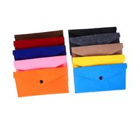 LIGIGWASH 10 pièces Lot de Pochettes Feutre à Boutons-Pression pour Téléphone Sacs de Rangement Compacts et Colorés Protection Rayures Organisation Pratique pour Accessoires et Objets