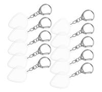LIGIGWASH 10 Pièces Transparent Guitar Pick Holder with Keychain Portable Acoustic Guitar Plectrum Storage Box Lightweight Pick Case for Easy Identification and Secure Carry