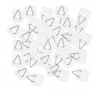 LIGIGWASH 100 pièces Crochet Invisible pour Assiettes Support Multi-usage Adhésif Plastique Rangement Vertical Pratique et Gain de Place Large