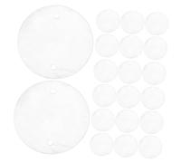 LIGIGWASH 100 Pièces Lot de Pendentifs Coquillages Ronds Plats avec Double Trou pour Bijoux DIY Décoration Carillons Éoliens Breloques Originales pour Porte-clés et