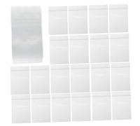 LIGIGWASH 100pièces Refermables Plastique Petits Sacs Emballage Auto-scellants Sacs de Rangement Portables Transparents Réutilisables