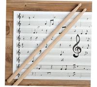 LIGIGWASH 12 Paires Baguettes de Batterie Bois Érable Lot Finition Lisse Grip Confortable pour Débutants et Jazz Rock Percussion
