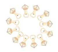 LIGIGWASH 12 Pièces Décapsuleur Couronne Dorée Strassé Ouvre Bouteille Bar Pratique pour et