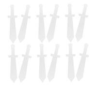 LIGIGWASH 12 Pièces DIY Pirate Sword Set for Lightweight Holdable Graffiti Toy Swords Halloween Cosplay Props Party Decoration Creative Craft Activity for Boys and
