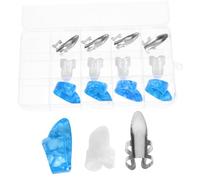 LIGIGWASH 15 pièces Onglets Guitare Acier Inoxydable Médiators Pouce et Doigt Ultra Fins et Durables avec Boîte de Rangement à Compartiments pour Guitare et Basse Couleur Couleur