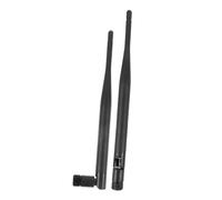 LIGIGWASH 2 pièces Antenne WiFi SMA Plug GHz Double Bande 5 dBi Gain Omnidirectionnelle pour Routeur et PC Bureau Installation Plug Play Amélioration Signal et Stabilité Réseau