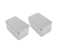 LIGIGWASH 2 pièces Boîte à Thé Rectangulaire Argenté Rangement Multifonction pour Thé Vrac et Petits Objets Organisateur Pratique pour Maison et