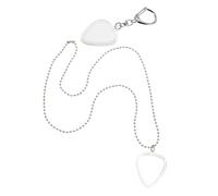 LIGIGWASH 2 Pièces Boîte Rangement Transparent pour Médiators de Guitare avec Porte-clés Organisateur Compact et Pendentif Compatible Médiators Standards Design Élégant et Pratique pour