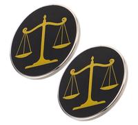LIGIGWASH 2 Pièces Broche Épingle Balance Justice Métal pour Avocat et Juge Lot de Épingles de Revers Élégantes et Légères pour Costume Chemise et Manteau Accessoire Raffiné pour Étudiants