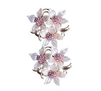 LIGIGWASH 2 pièces Broche Épingle Fleur avec Ornements Boucle Écharpe Multifonction pour Femme Pin pour Robe Veste et Sac Accessoire Élégant Polyvalent 2PCS