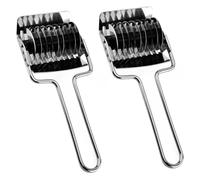 LIGIGWASH 2 pièces Couteau Coupe-légumes Inoxydable pour Nouilles et Oignons Ustensile Cuisine Polyvalent Résistant pour Découpe Facile de Scallions et Tagliatelles Maison