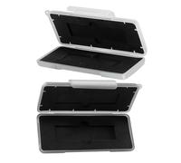 LIGIGWASH 2 pièces Étui Rigide de Protection SSD Antichoc et Étanche Boîtier de Rangement Portable pour Disque Dur Protection Sécurisée avec Mousse Douce Compatible Gris et Blanc
