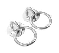 LIGIGWASH 2 pièces Kit de Fixation Robuste pour Hamac Crochets Plafond Inox avec Anneaux de Suspension Support Mural et Plafond pour Charges Lourdes