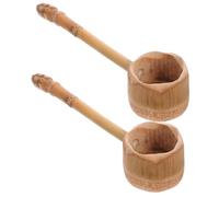LIGIGWASH 2 Pièces Louche à Long Manche Ergonomique Godet Polyvalent pour Eau et Boissons Scoop pour Jardin et Usage Domestique
