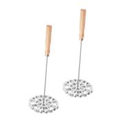 LIGIGWASH 2 Pièces Moule à Friture Rosette Haute Température Cuisson Uniforme pour Biscuits Snacks Maison et Desserts Outil de Cuisson Pratique et Polyvalent