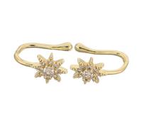 LIGIGWASH 2 Pièces Nose Rings For Women U-shaped Faux Piercing Jewelry With Star Design Lightweight Non-piercing Nose For Daily And Party Use