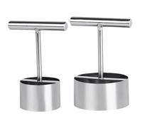 LIGIGWASH 2 pièces Outil Vide Pomme Inoxydable Corer Poire Portable Acier Accessoire Cuisine Pratique pour Retirer Noyaux Fruits Moyens et Poires