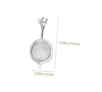 LIGIGWASH 2 pièces Passoire à Thé Acier Inoxydable Filtre Maille Fine Haute Résistance Chaleur avec Poignée Passoire Portable pour Maison et Cuisine Compatible Types de Thés et Épices