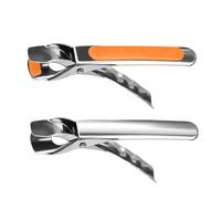 LIGIGWASH 2 pièces Pince Bol Chaud Acier Inoxydable Brûlure avec Silicone Antidérapant Pinces Ustensiles Cuisine pour Saisir Plats Bols et Poêles Chauds Au Four et Micro Ondes