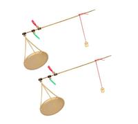 LIGIGWASH 2 Pièces Portable Handheld Chinese Rod Scale Materials Gram Scale For Kitchen Baking Cooking Herbs Tea Jewelry