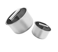 LIGIGWASH 2 Pièces Presse à Manuelle Acier Inoxydable Moule Non Adhérent pour Viande Poisson et Crevettes Outil Robuste pour Cuisine Maison et Préparation Repas